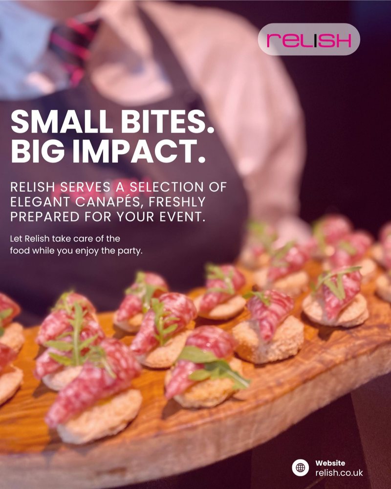 Relish canapés campaign post